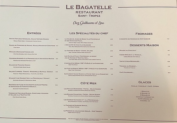 Carte bagatelle